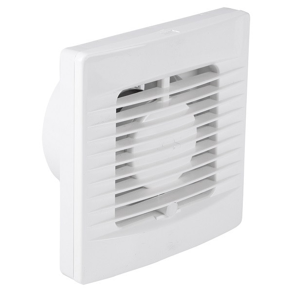 Badkamer Ventilator 100 Mm Met Timer En Vochtsensor - Kunststof Front Mat Wit 13782511940598